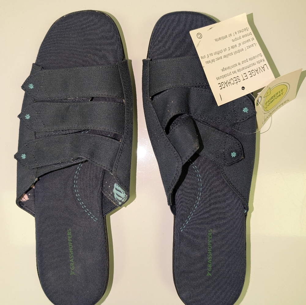 Grasshoppers navy blue sandals